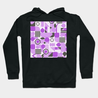 purple geometric pattern abstract Hoodie
